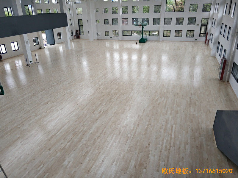 浙江寧波高新消防大隊籃球館運(yùn)動地板鋪裝案例3