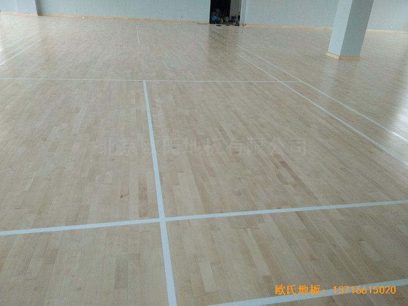 福州連江縣恒捷實業坑園村運動館運動木地板安裝案例3