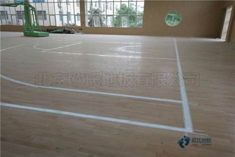 學(xué)校籃球場館木地板輔設(shè)